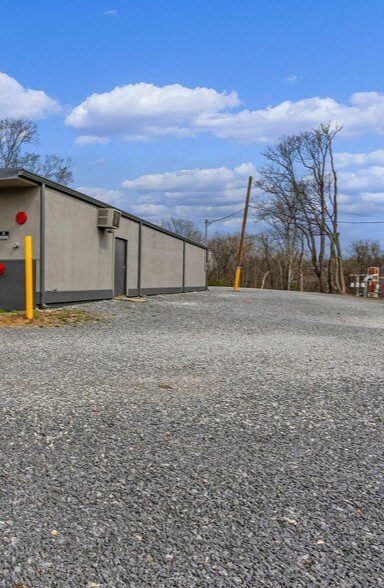 gravel pad for a commercial lot